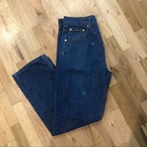 Men's Akademiks Jeans Blue Denim Distressed 32x32